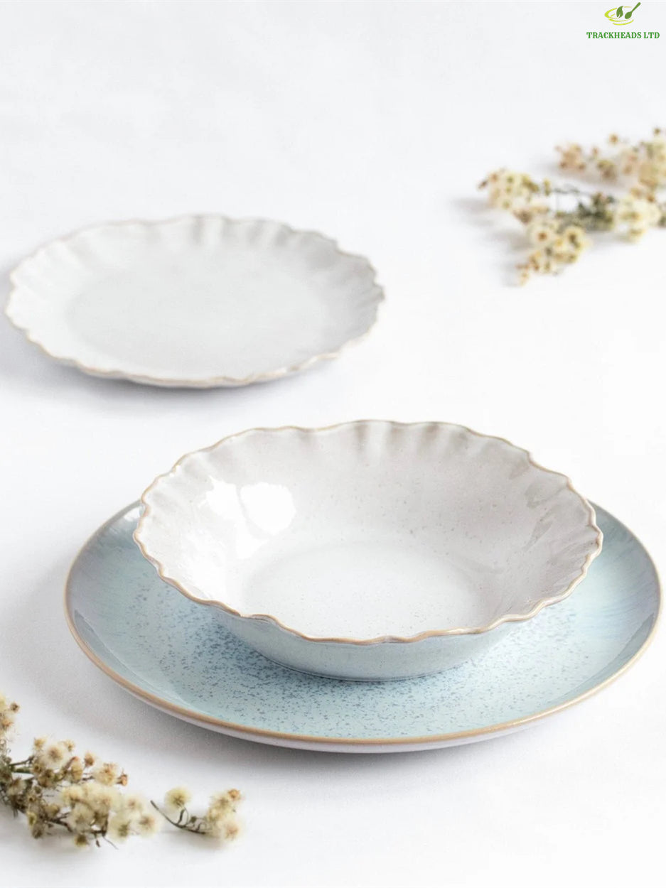 Ocean Wave 12-Piece Dinnerware Set