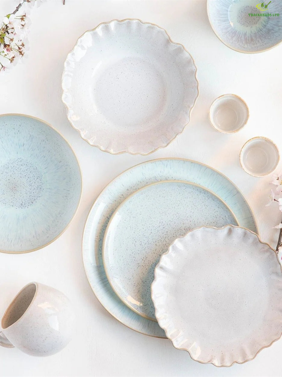 Ocean Wave 12-Piece Dinnerware Set