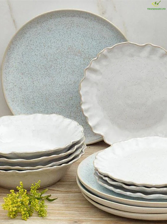 Ocean Wave 12-Piece Dinnerware Set