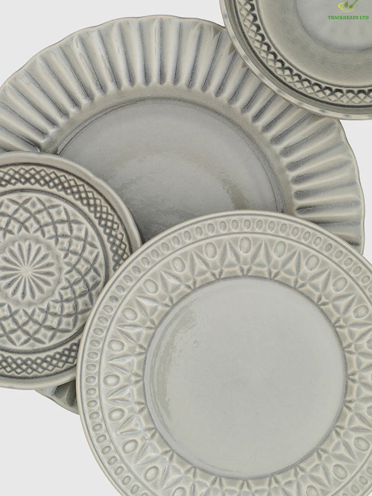 12-piece crystal tableware set