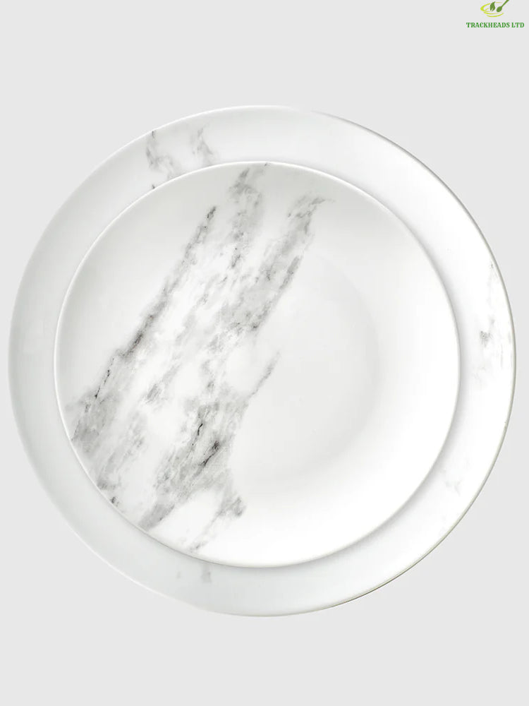 Marble 12-piece dinnerware set