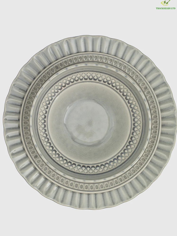 12-piece crystal tableware set