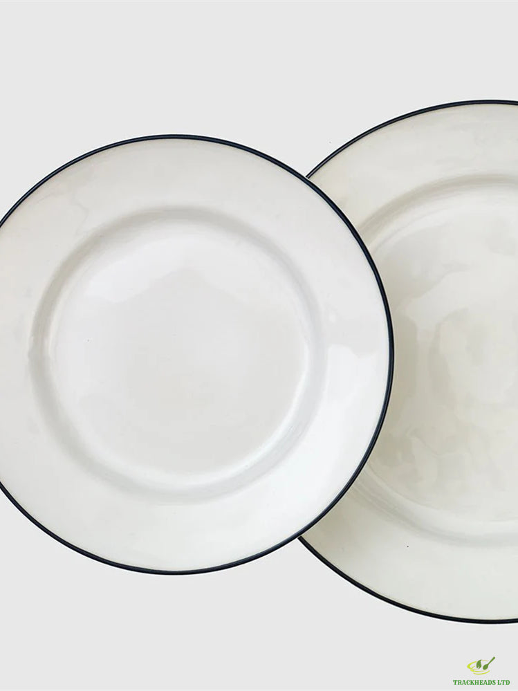 Blue rim 12-piece cutlery set