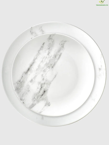 Marble 12-piece dinnerware set