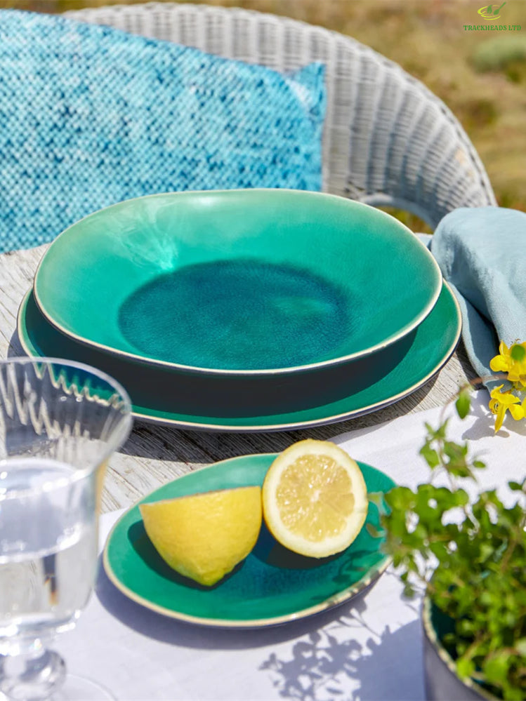 Blue Water 12-Piece Dinnerware Set