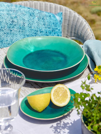 Blue Water 12-Piece Dinnerware Set