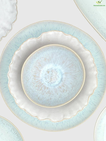 Ocean Wave 12-Piece Dinnerware Set